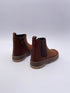 Pinocchio P1659 chelsea boots met rits donker bruin nubuck